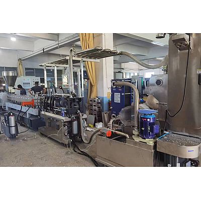 Under water strand pelletizing line